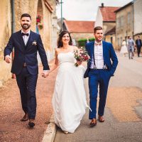 Arrivée de Chloé et Romain à la Mairie