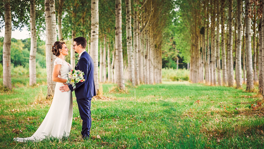 Couple de mariés en Cote d'Or